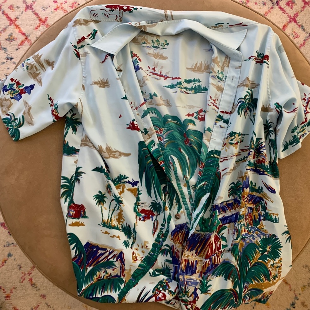 oversized beach button down - Picture 3 of 3
